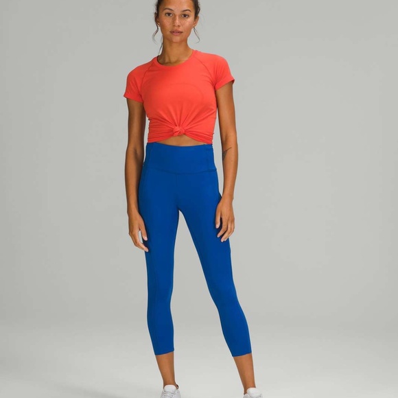 Lululemon Fast and Free High-Rise Tight 25" *Nulux Symphony Blue - Picture 5 of 7